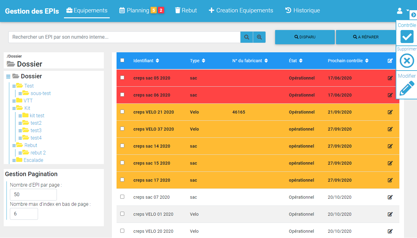 Application web — Gestion EPIs